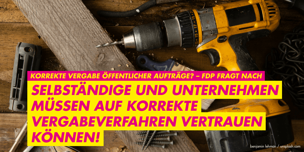 Korrekte Vergabe öffentlicher Aufträge? FDP fragt nach
