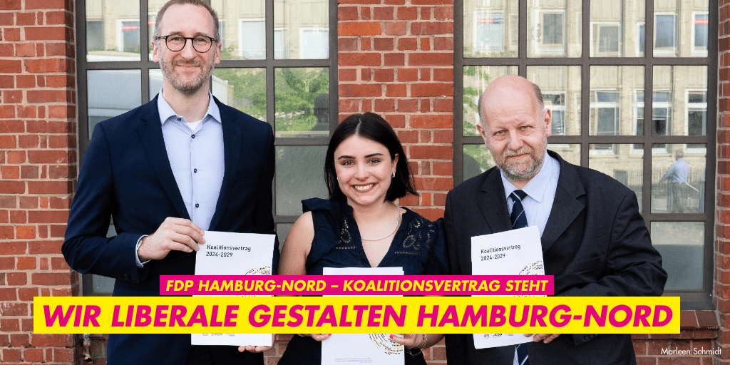 FDP Hamburg-Nord Unterzeichnung Koalitionsvertrag
