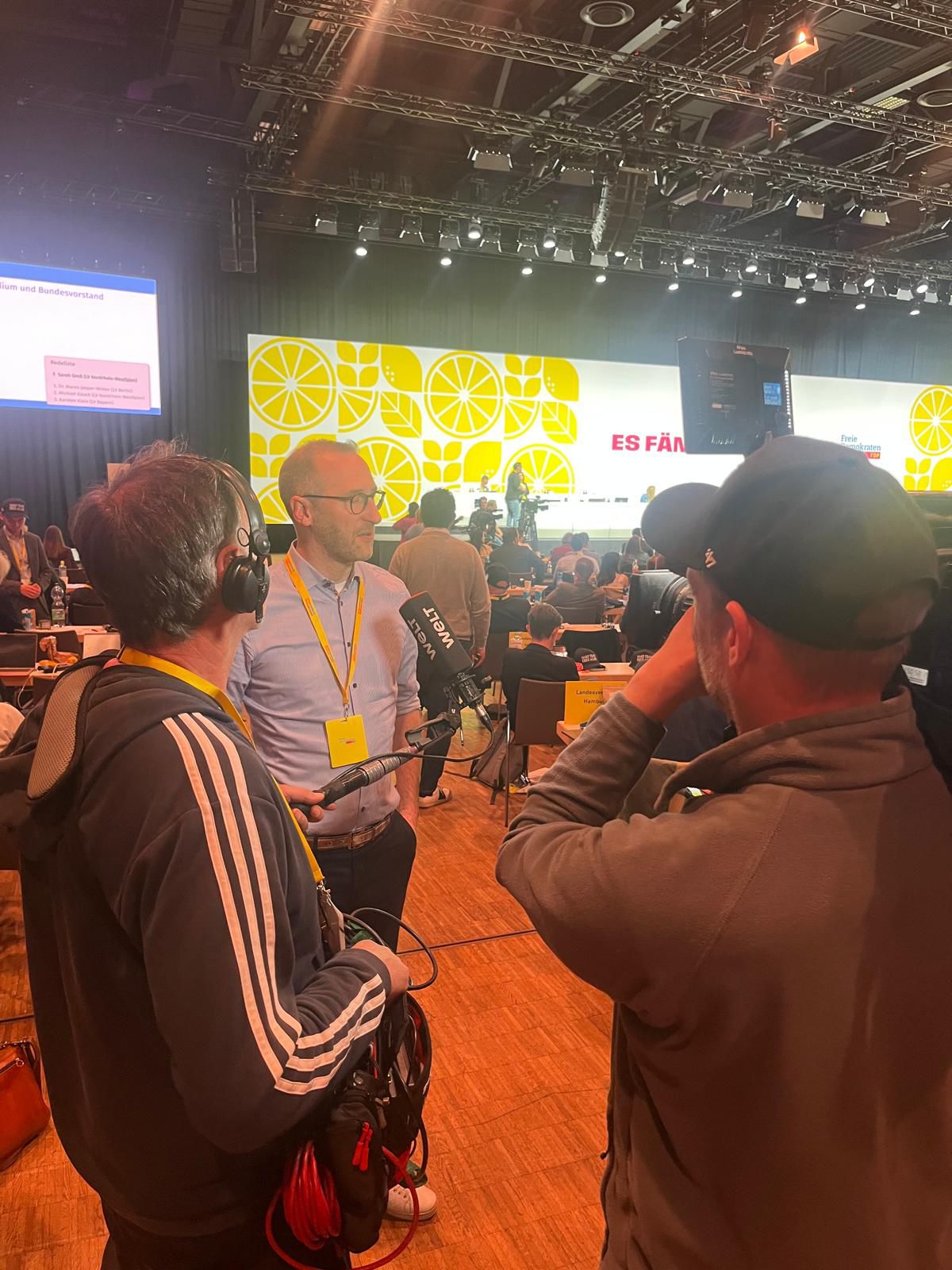 Ron Schumacher im Interview auf dem Bundesparteitag