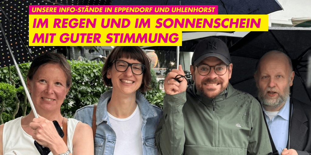 Auf den Info-Ständen in Eppendorf und Uhlenhorst