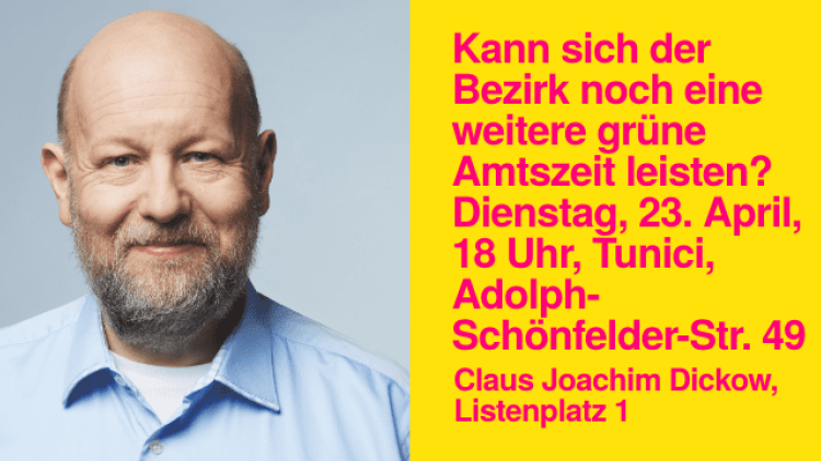 Claus-Joachim Dickow, Listenplatz 1 zur Bezirksversammlungswahl HH-Nord