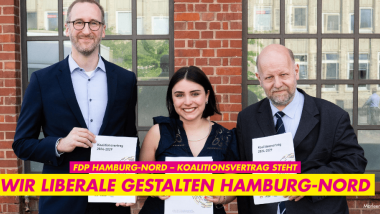FDP Hamburg-Nord Unterzeichnung Koalitionsvertrag