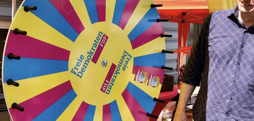 Motivfoto FDP-Info-Stand Festmeile 